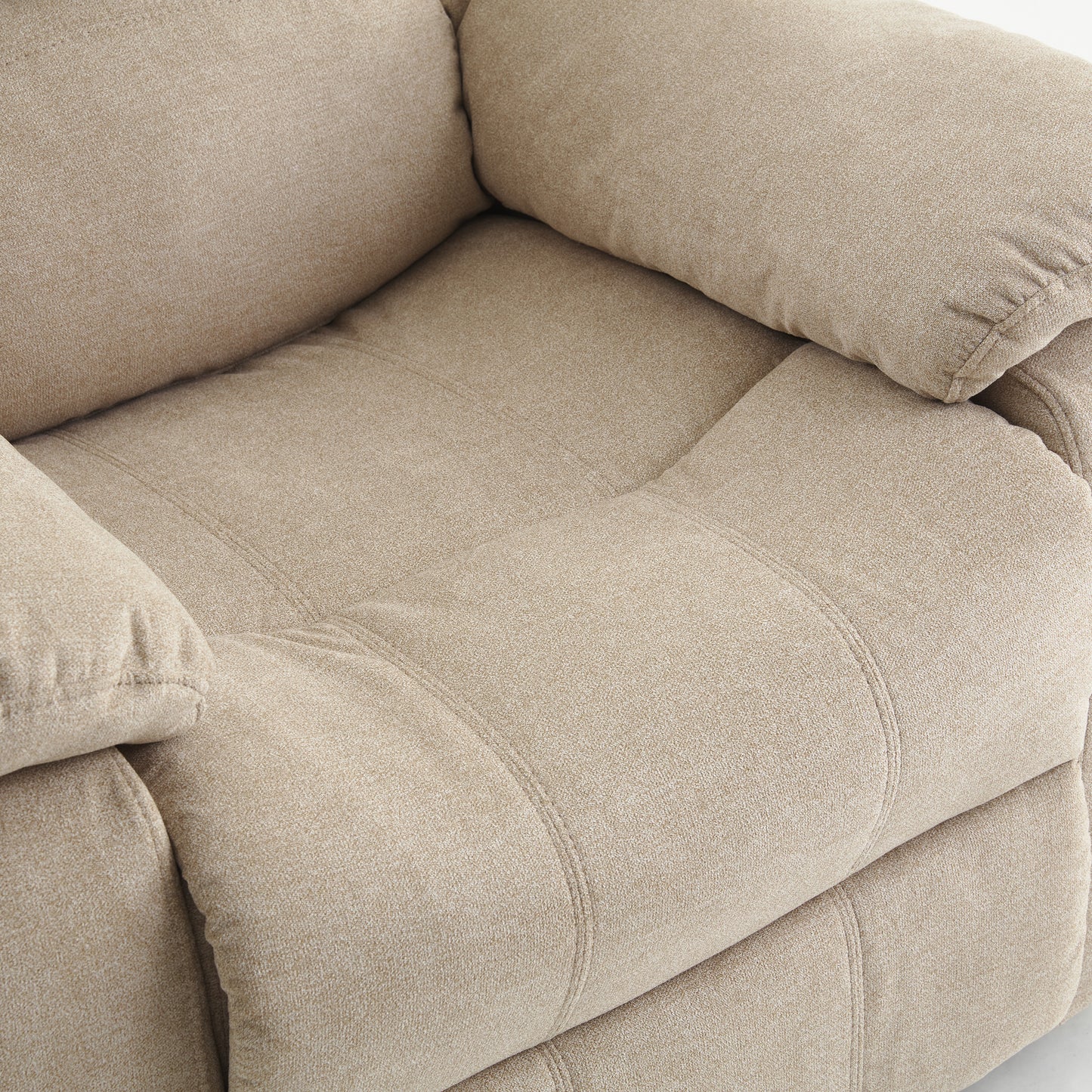 Weber Microfiber Glider Recliner - Sand