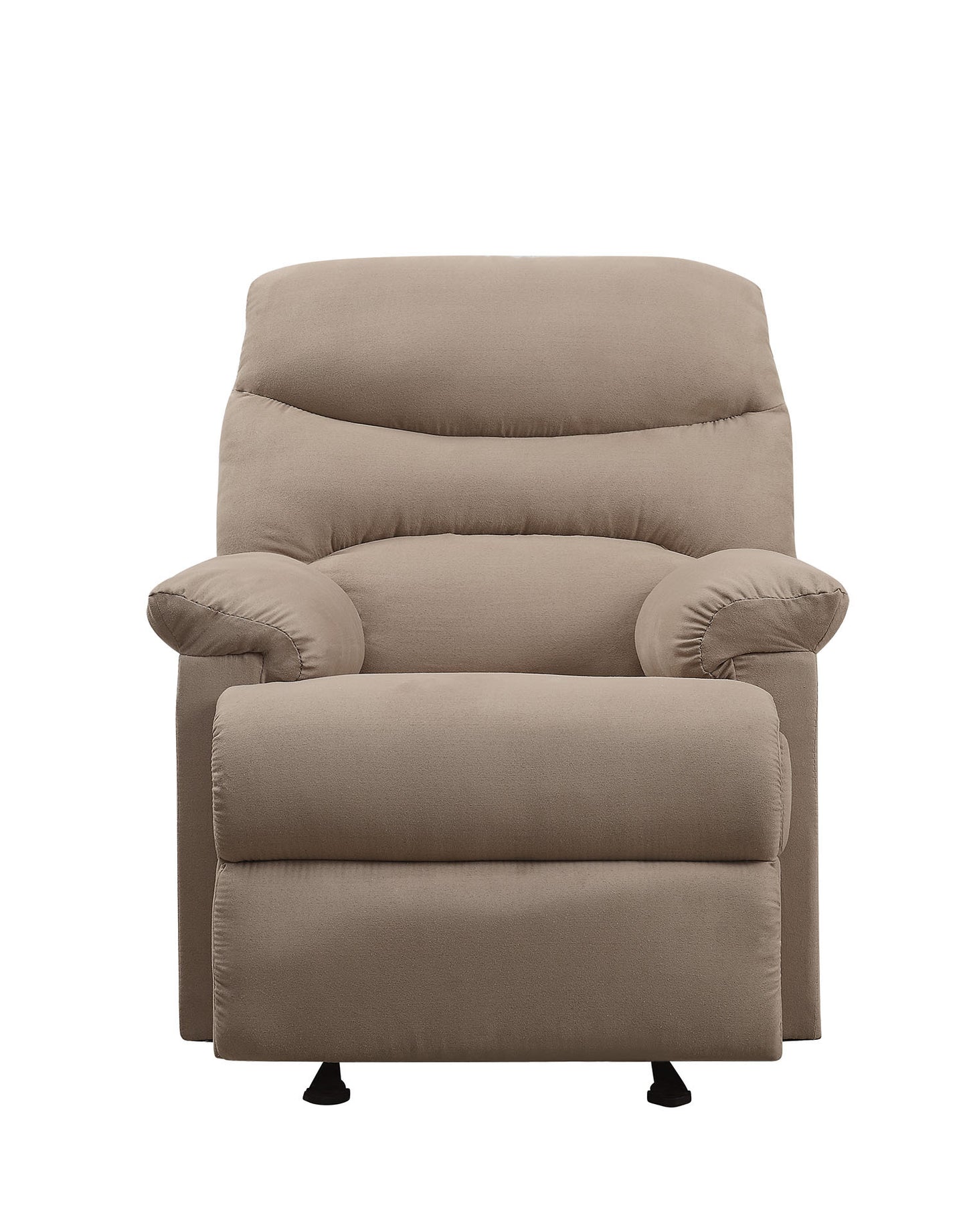 Zamora Glider Recliner with Pillow Top Armrest - Light Brown