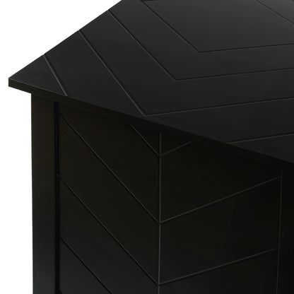 Aaron 2 Door Wooden Cabinets - Black