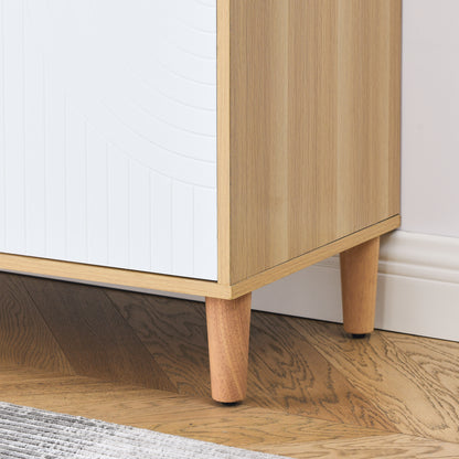 Vincent Storage Cabinet - Wood/White