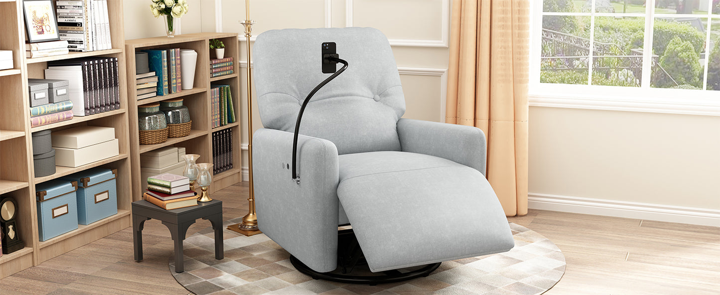 Dax Electric Rocking Motion Recliner - Gray