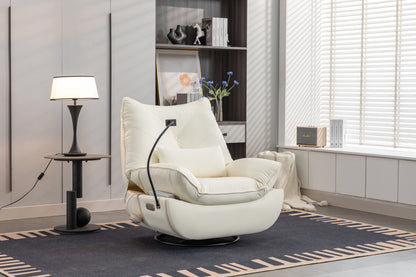 Bravo 270 Swivel Glider Recliner Chair - White