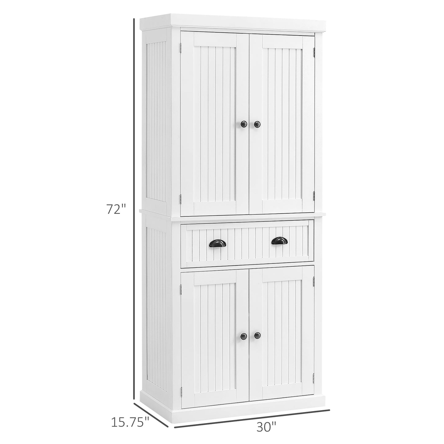 Spencer Tall Storage Cabinet - White