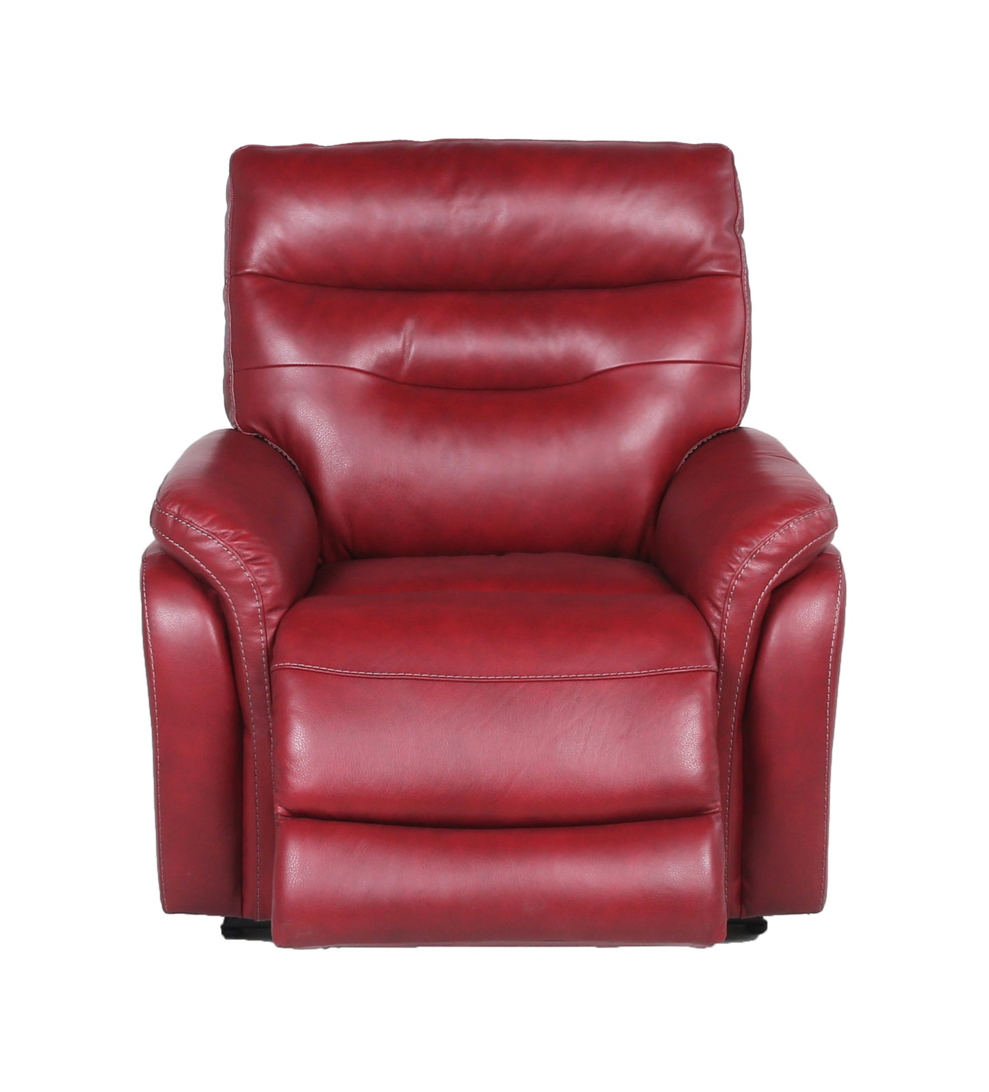 Mulu Top-Grain Leather Motion Recliner - Red