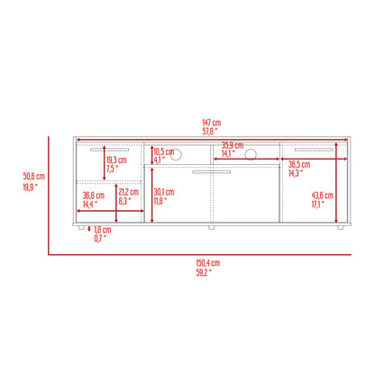 Brock TV Stand - Dark Walnut