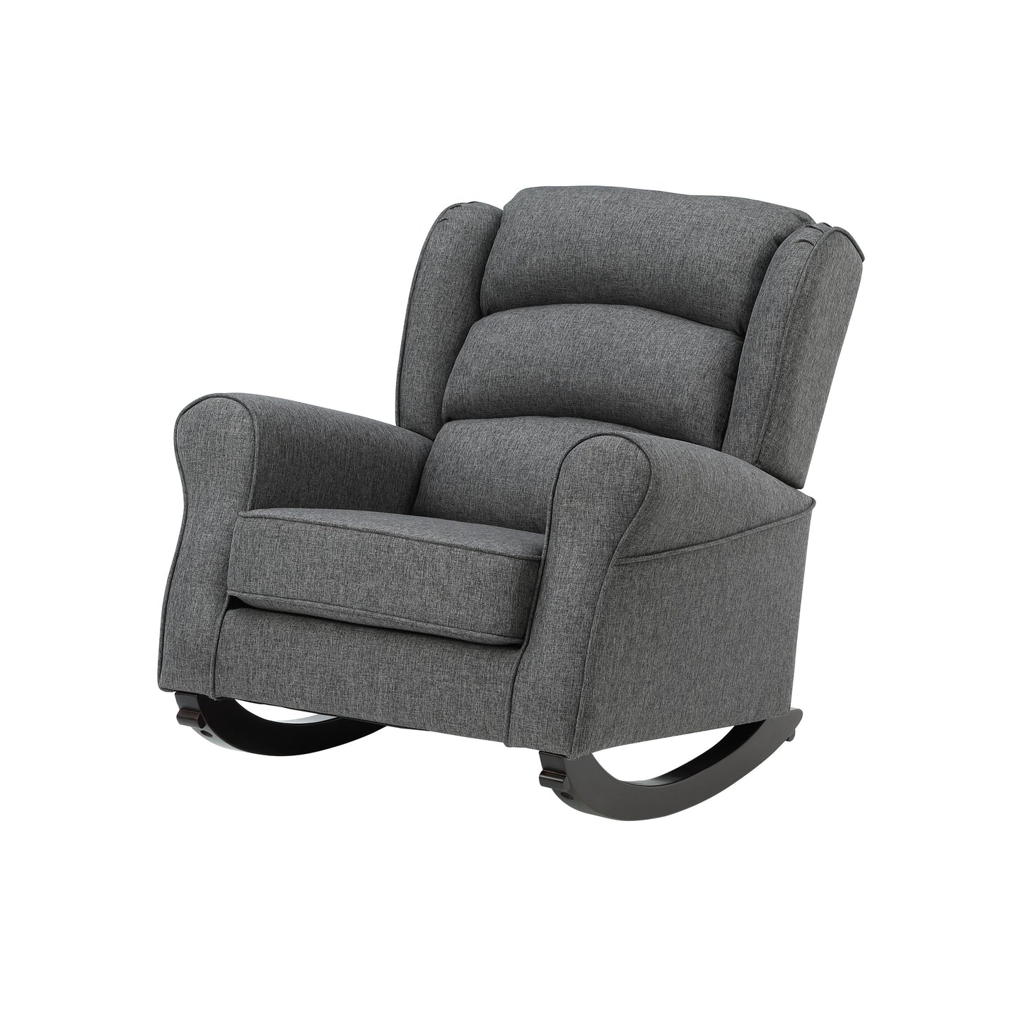 Fabien Fabric Rocking Chair - Gray