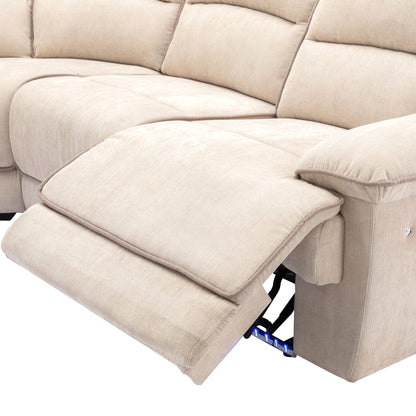 Omar Manual Reclining Set - Cream