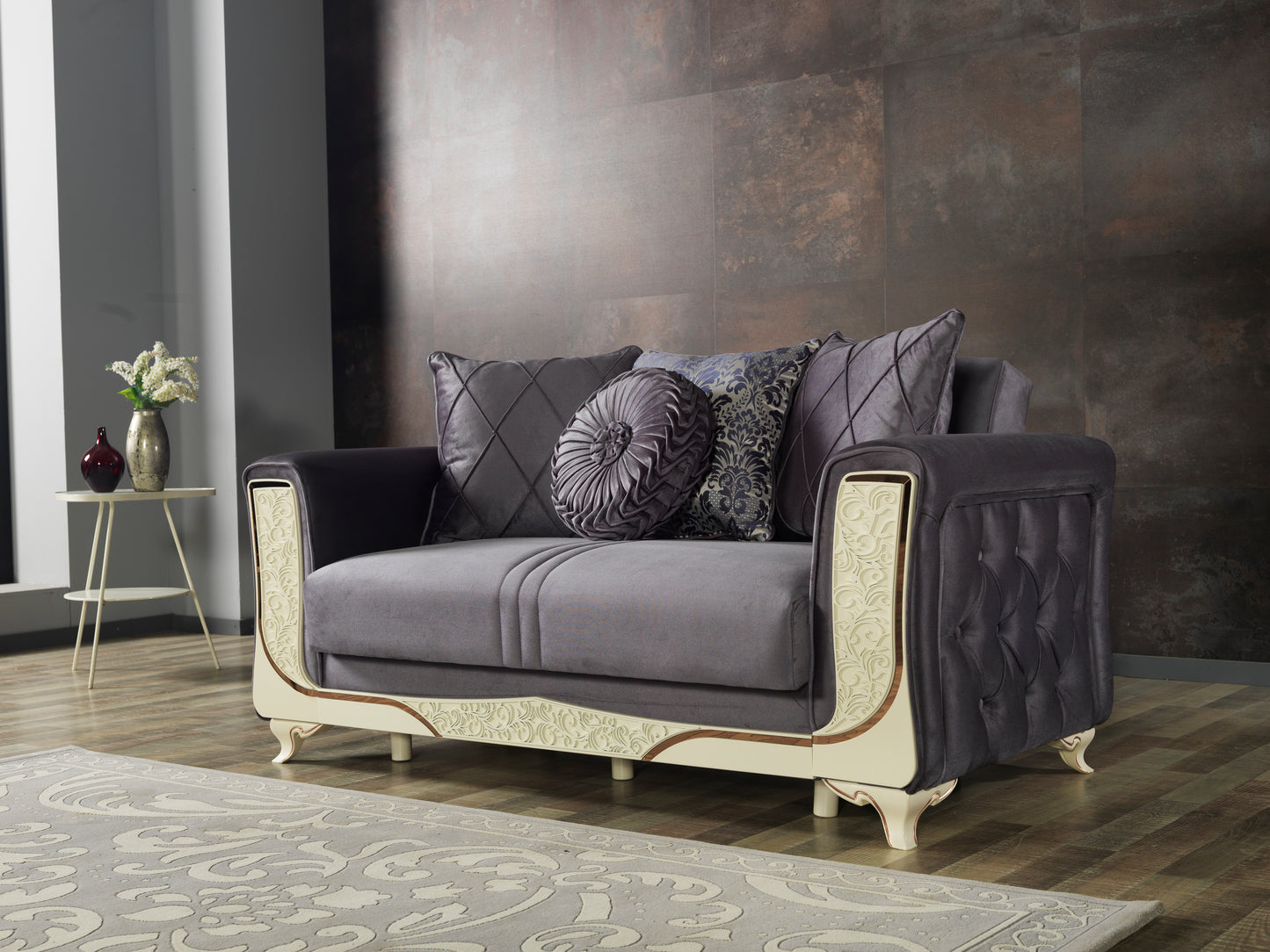 Carmeno Loveseat - Gray