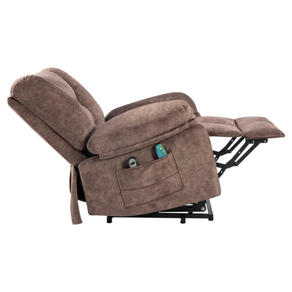 Harris Power Lift Recliner Chair with Massage - Brown