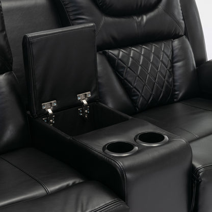 Milo 3 Pieces Recliner Sofa Sets - Black