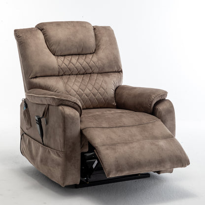 Eriga Power Lift Recliner Chair (180 degree lying flat) - Brown