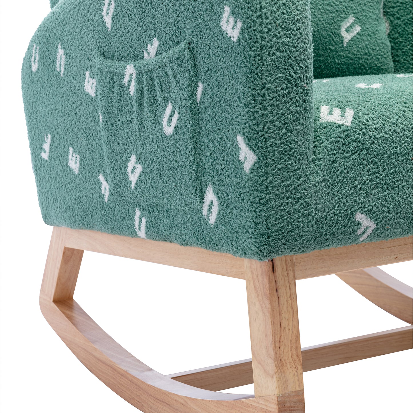 Russo Modern Rocking Chair - Green