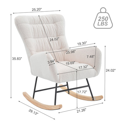 Lyons Nursery Rocking Chair - White