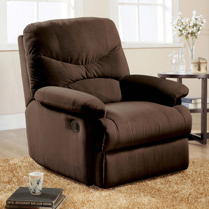 Siena Pillow Top Arms Recliner  - Chocolate