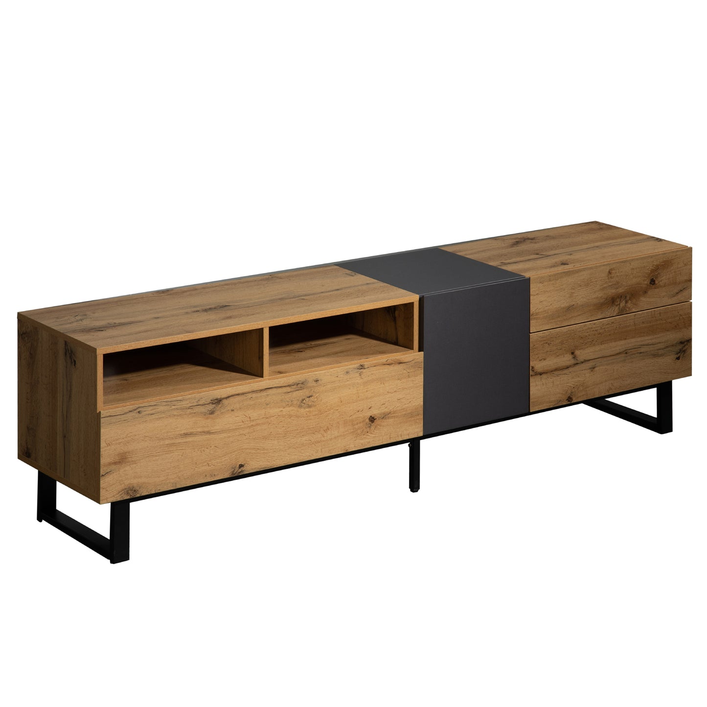 Vato Modern TV Stand Entertainment Center - Wood