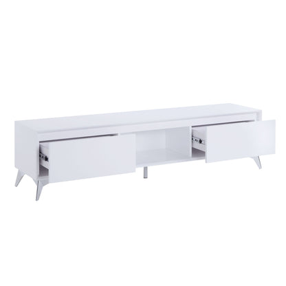 Raceloma TV stand with LED Lights - White