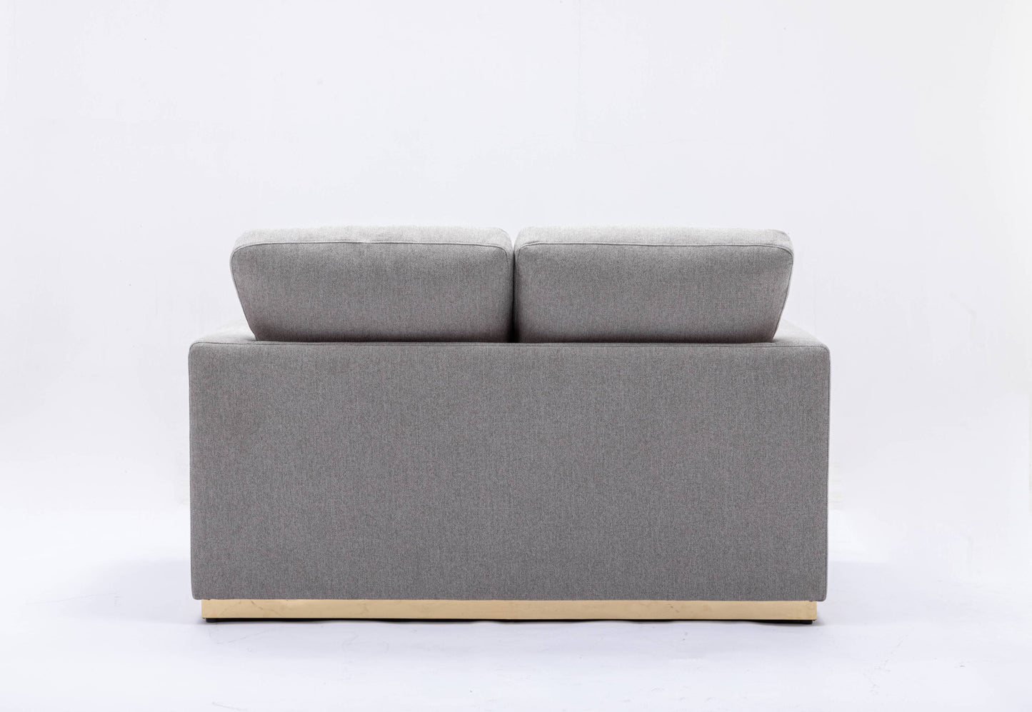 Valin Gray Linen Loveseat