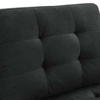 Supa Modular Sectional Velvet Sofa Set 4 - Black