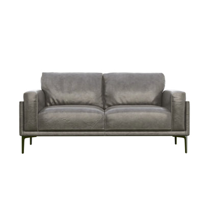 Onyx Leather Loveseat