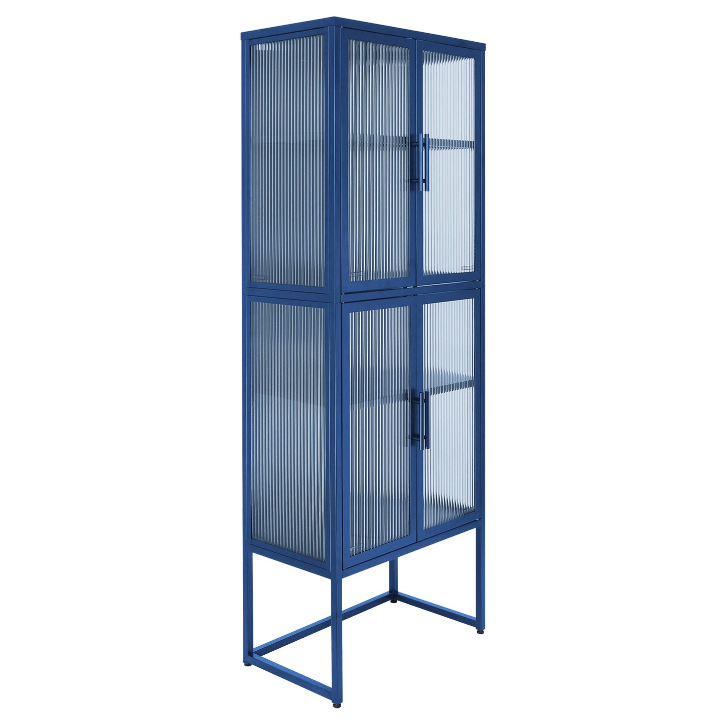 Nera II Tempered Glass Cabinet - Blue