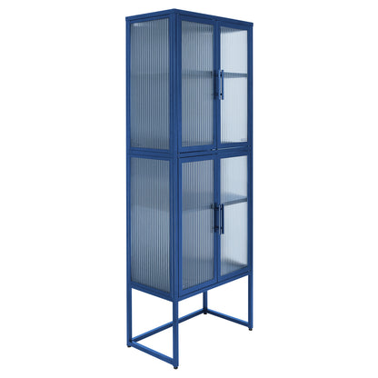 Nera II Tempered Glass Cabinet - Blue