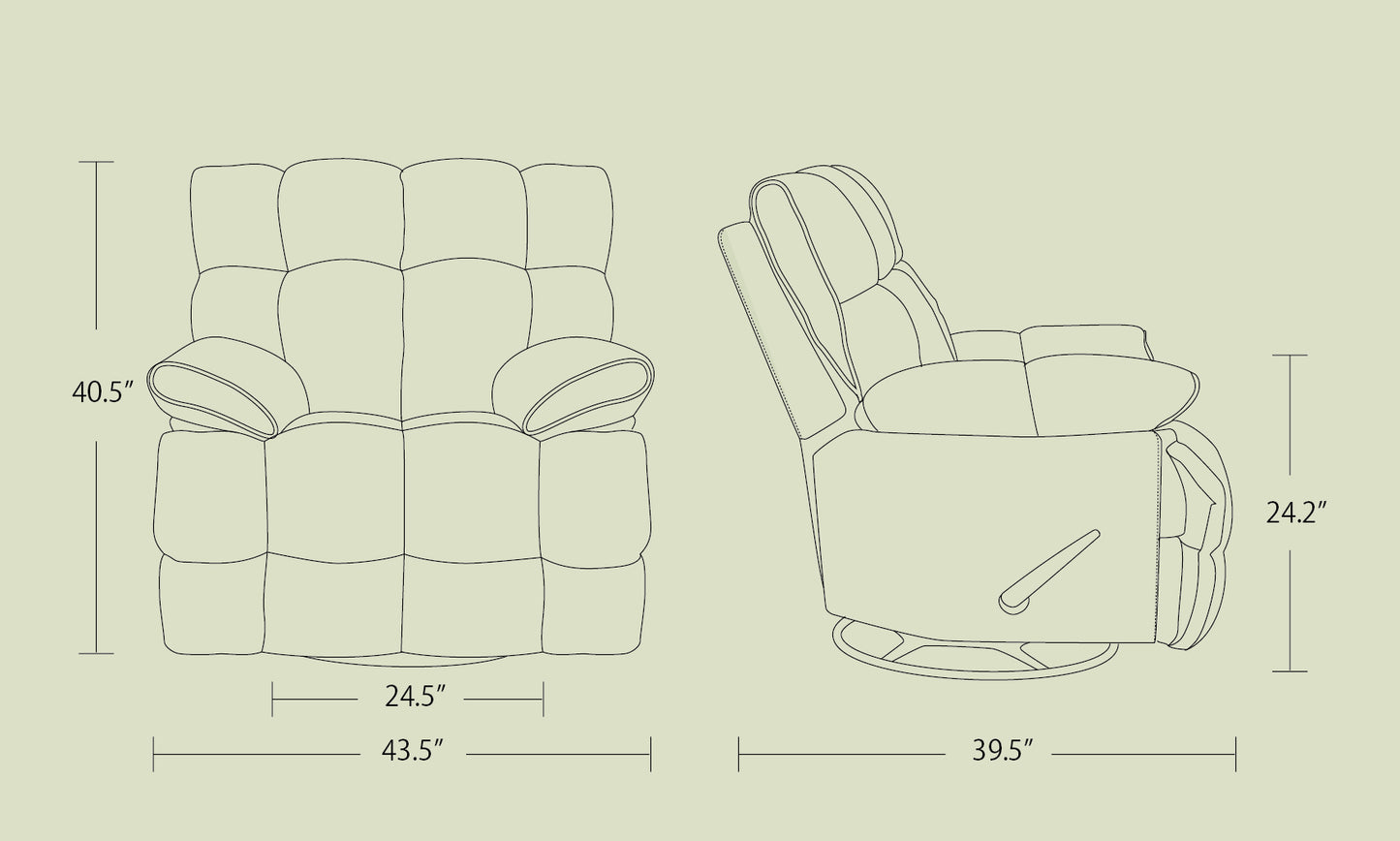 Novel Classic Recliner - Green