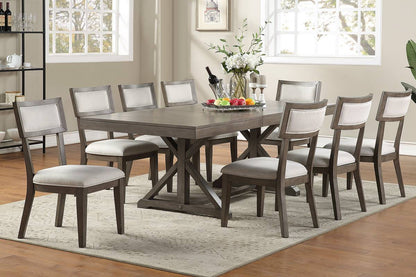 Jermaine Solid Wood & Veneer Dining Chairs (Set of 2) - Gray