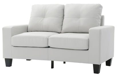 Newbury Modular Loveseat - White