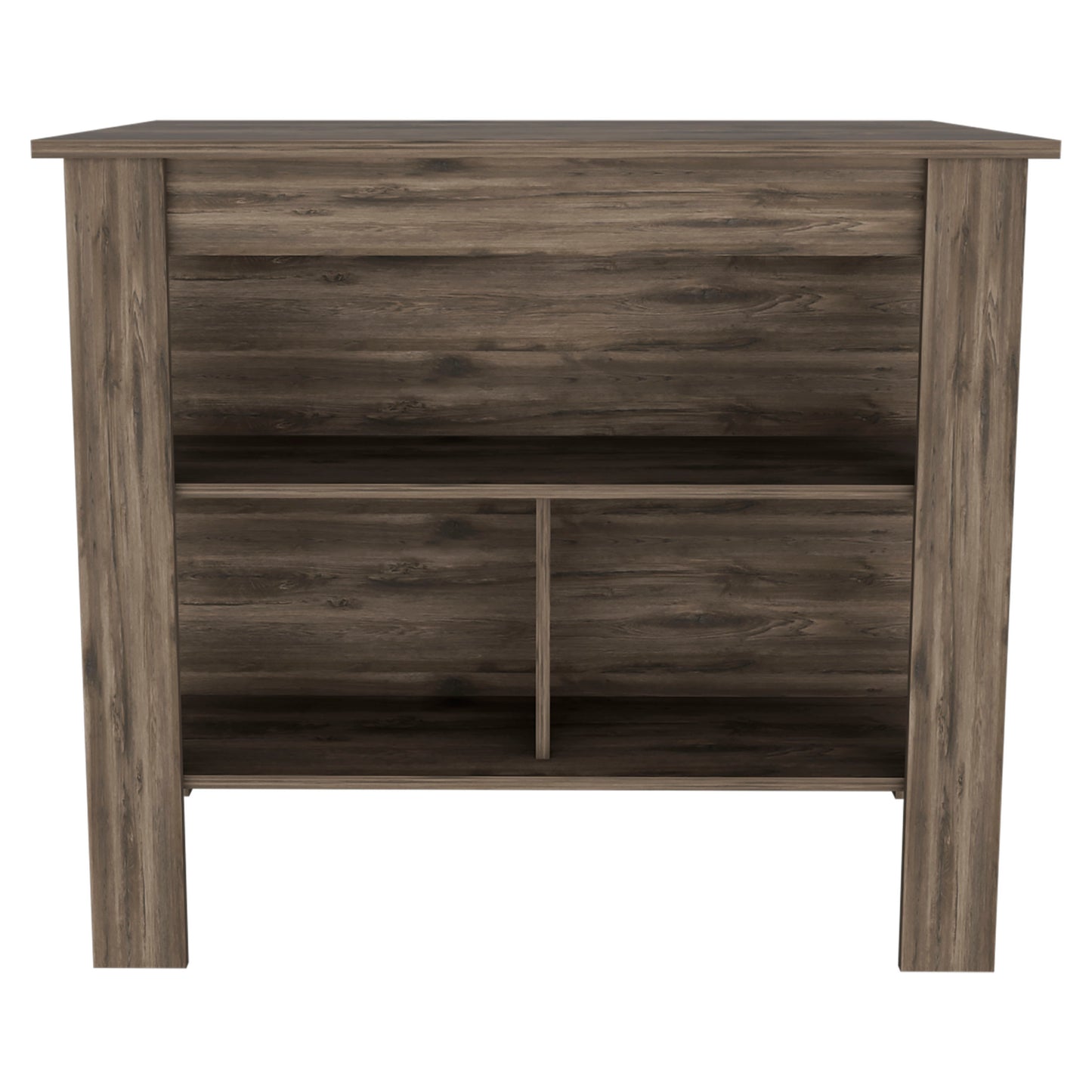 Prep Pro Center Kitchen Island - Dark Brown