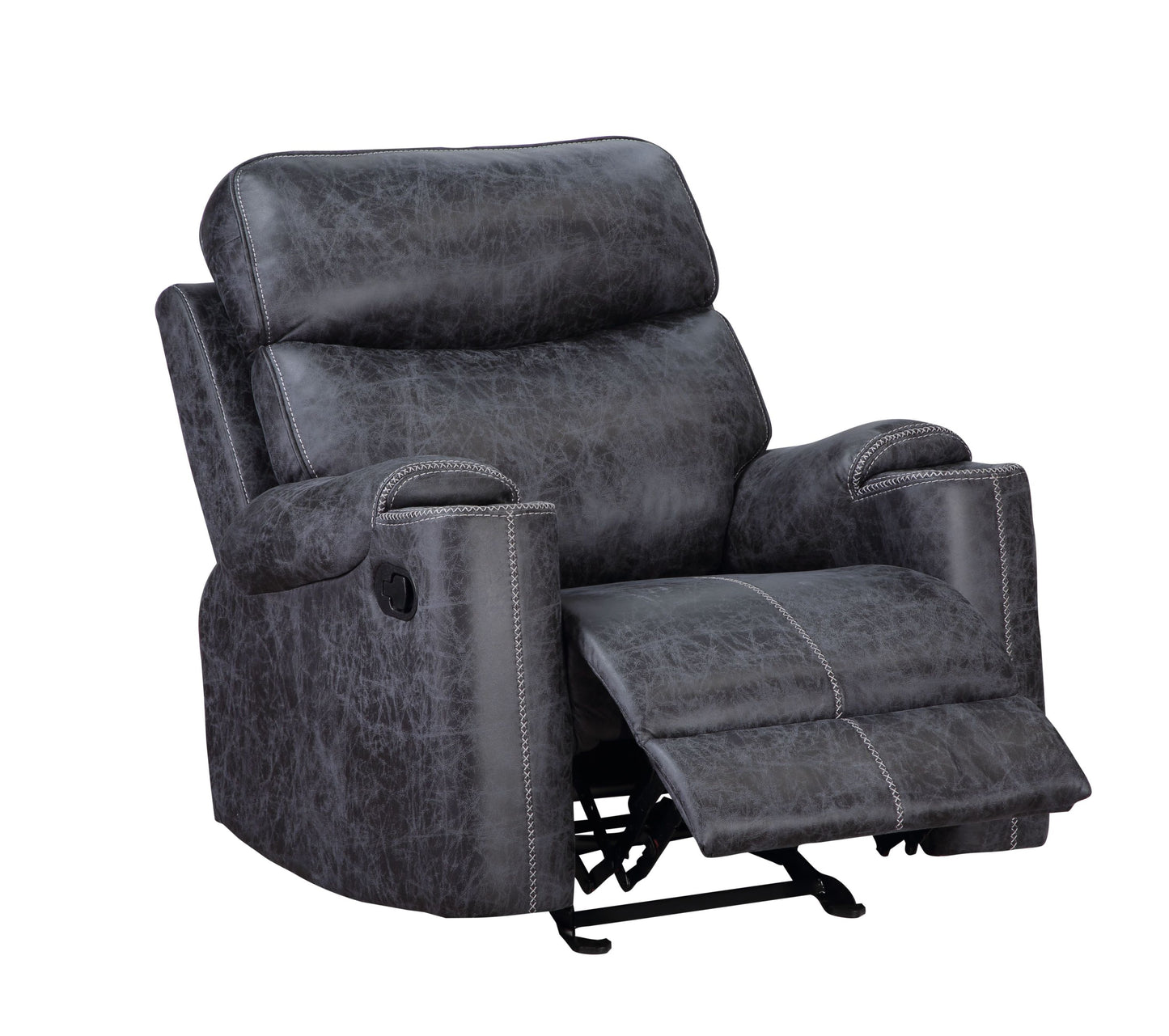 Hirah Motion Glider Recliner Chair - Dark Gray