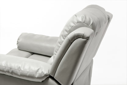 Charlotte Leather Gel Recliner - Ivory