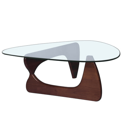 Modern Triangle coffee table - Dark Brown