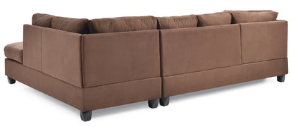 Malone Sectional Sofa - Chocolate