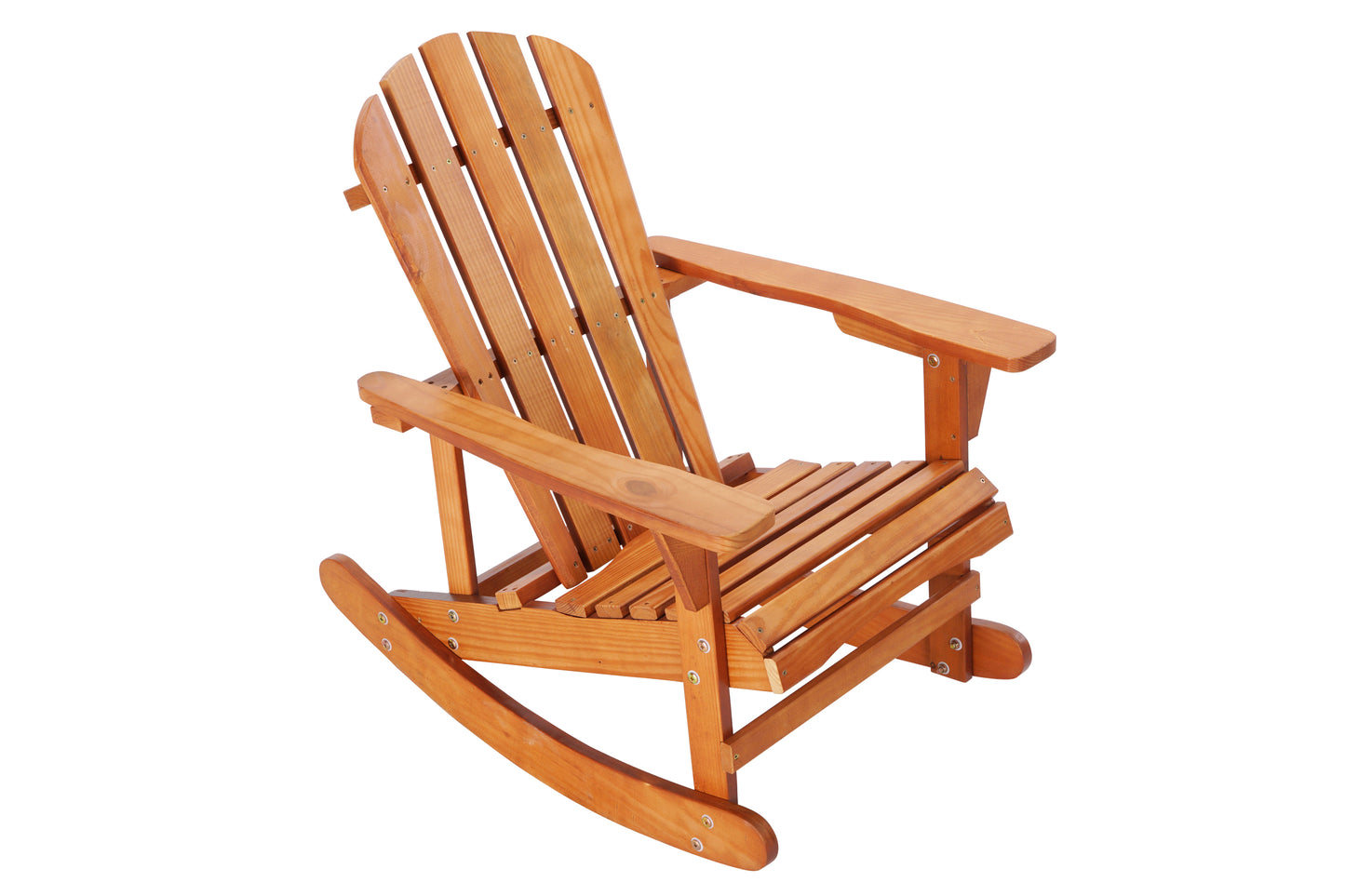 Garvin Adirondack Rocking Chair Solid Wood - Walnut