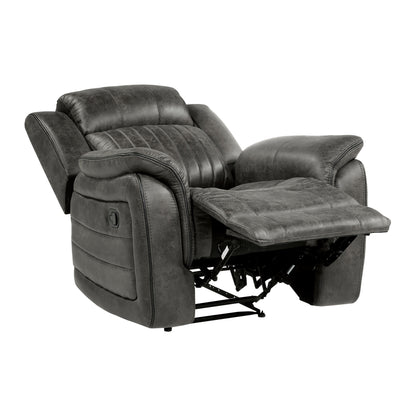 Munoz Classic Brownish Gray Reclining Chair