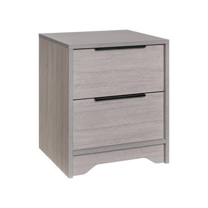 Eleanor Wooden Nightstand - Gray