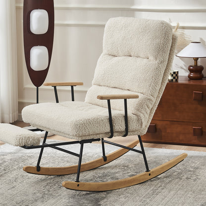 Cordova Gliding Rocking Chair - Beige