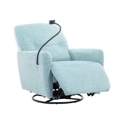 Dax Electric Rocking Motion Recliner - Blue