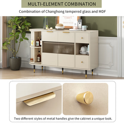 Greta Sideboard Buffet Cabinet - Beige