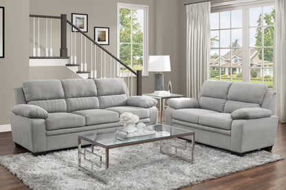 Celia Fabric Loveseat - Gray