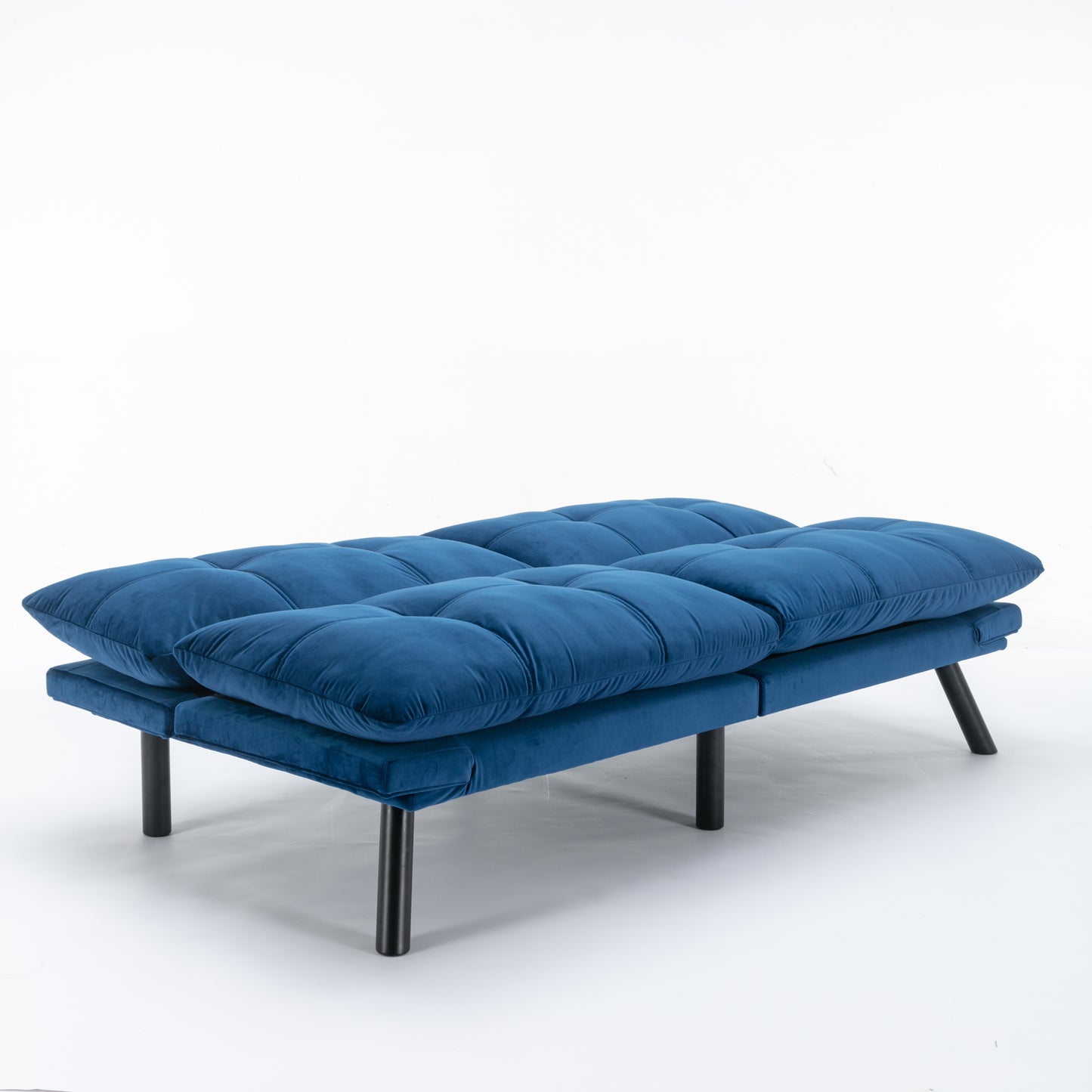 Vega Convertible Folding Modern Sofa Bed - Navy Blue