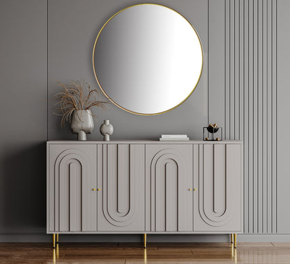 Jana Wooden Cabinet Sideboard - Gray