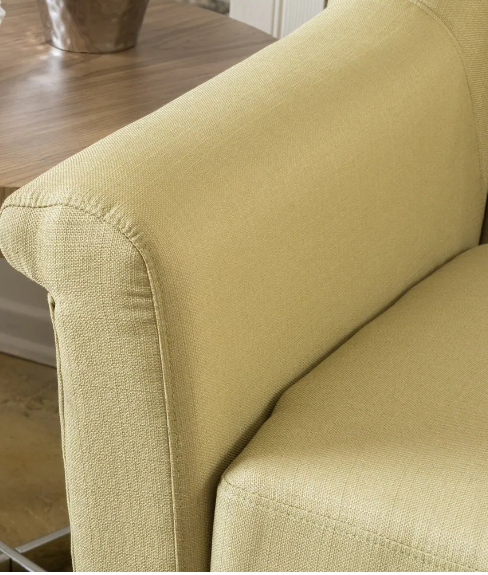 Cleo Fabric Loveseat - Light Green