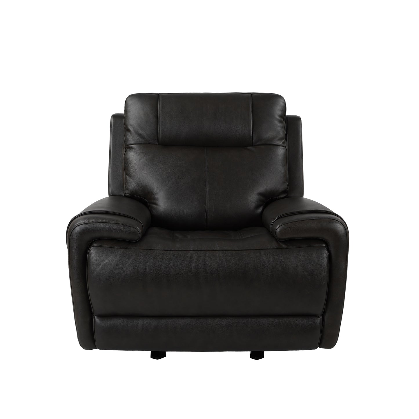 Trevor Triple Power Genuine Leather Recliner - Black