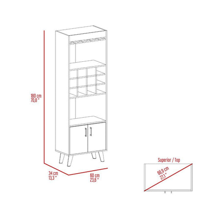 Bulla Bar Cabinet - Dark Walnut