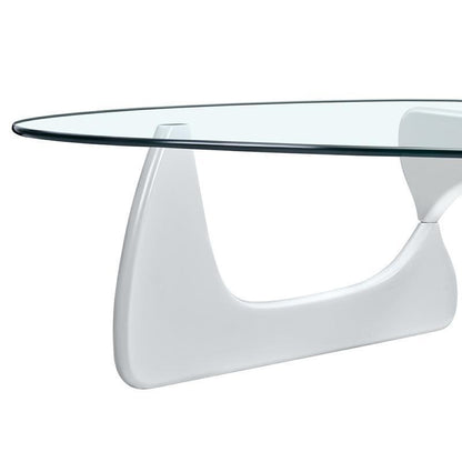 Modern Triangle coffee table - White