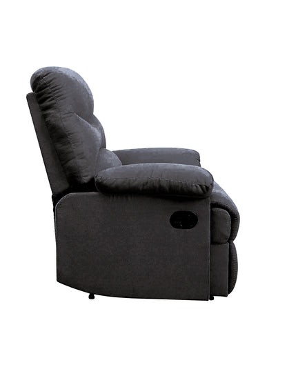 Luciana Recliner with Pillow Top Arm - Black