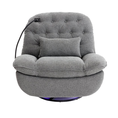 Roxie 270 Degree Swivel Power Recliner with Voice Control - Gray