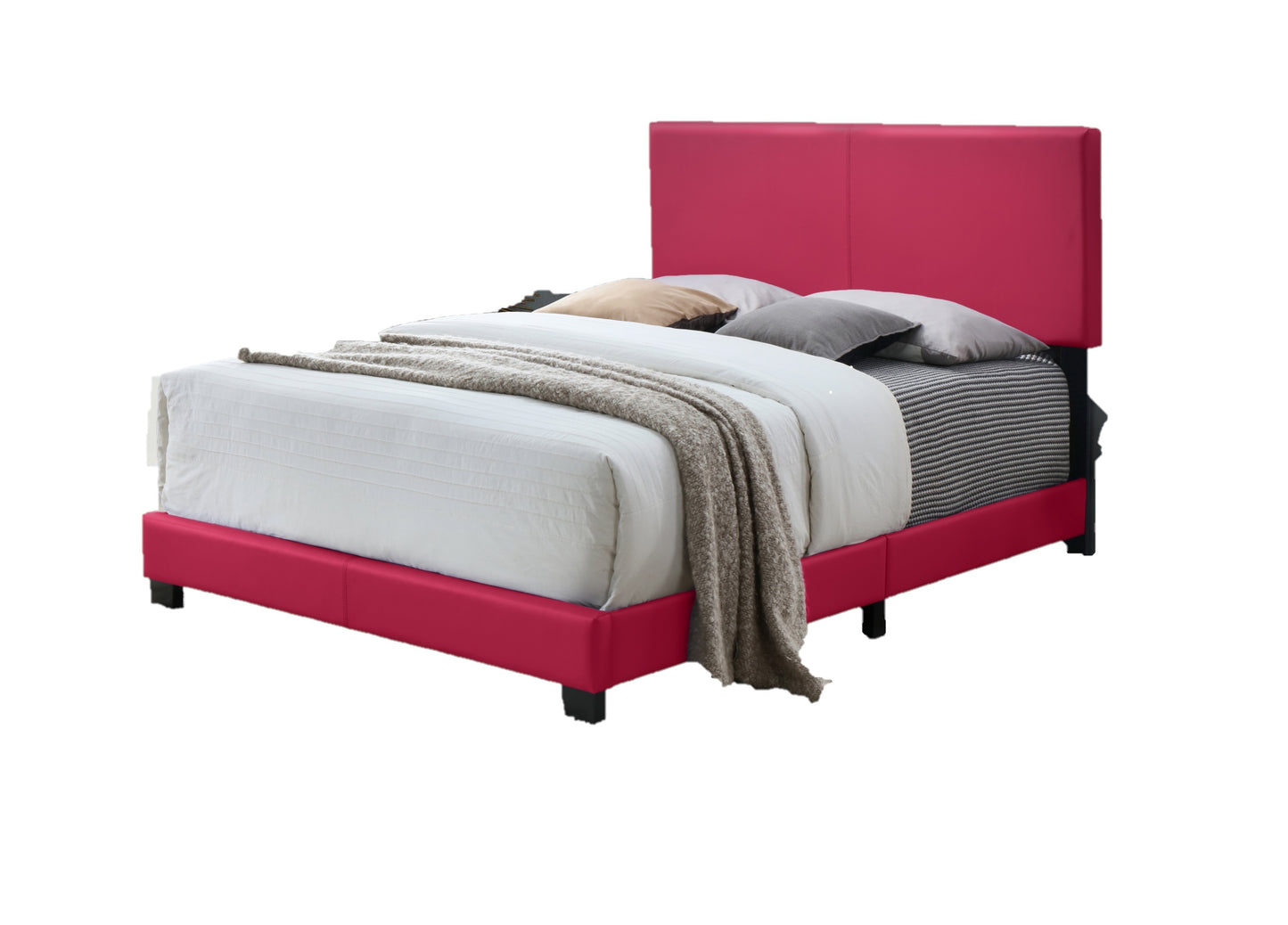 Zarina Twin Size Bed Platform - Pink