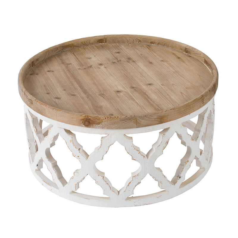 Emporium Round Coffee Table - White